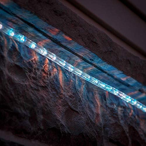 18-Foot Blue LED Outdoor Rope Lights with PVC Tubing