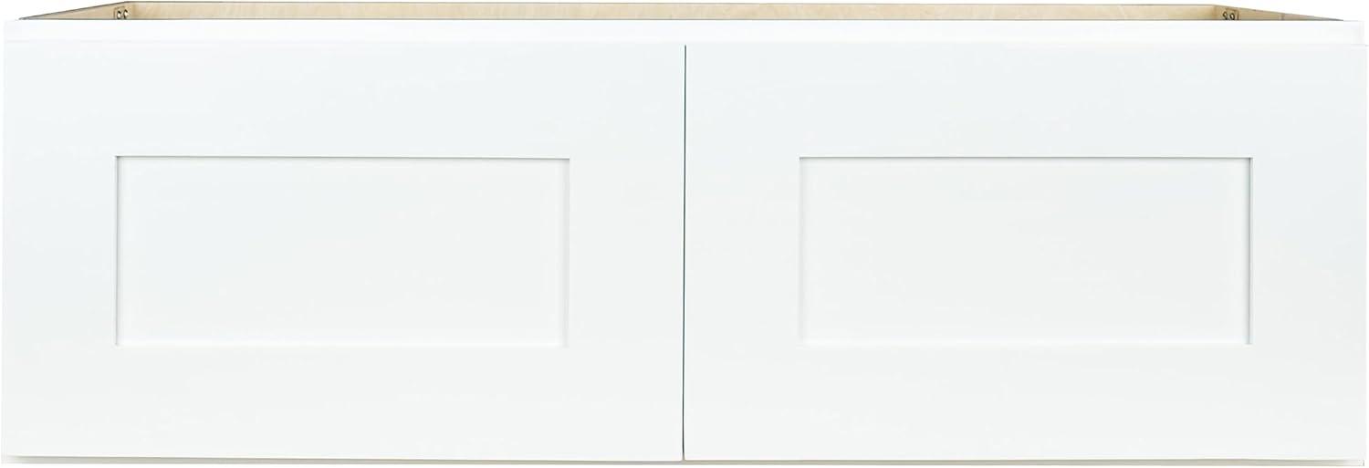 Hollywood Fabiani Design Shaker Wall Kitchen Cabinet Ready to Assemble 30 in. W x 12 in. D x 12 in. H White