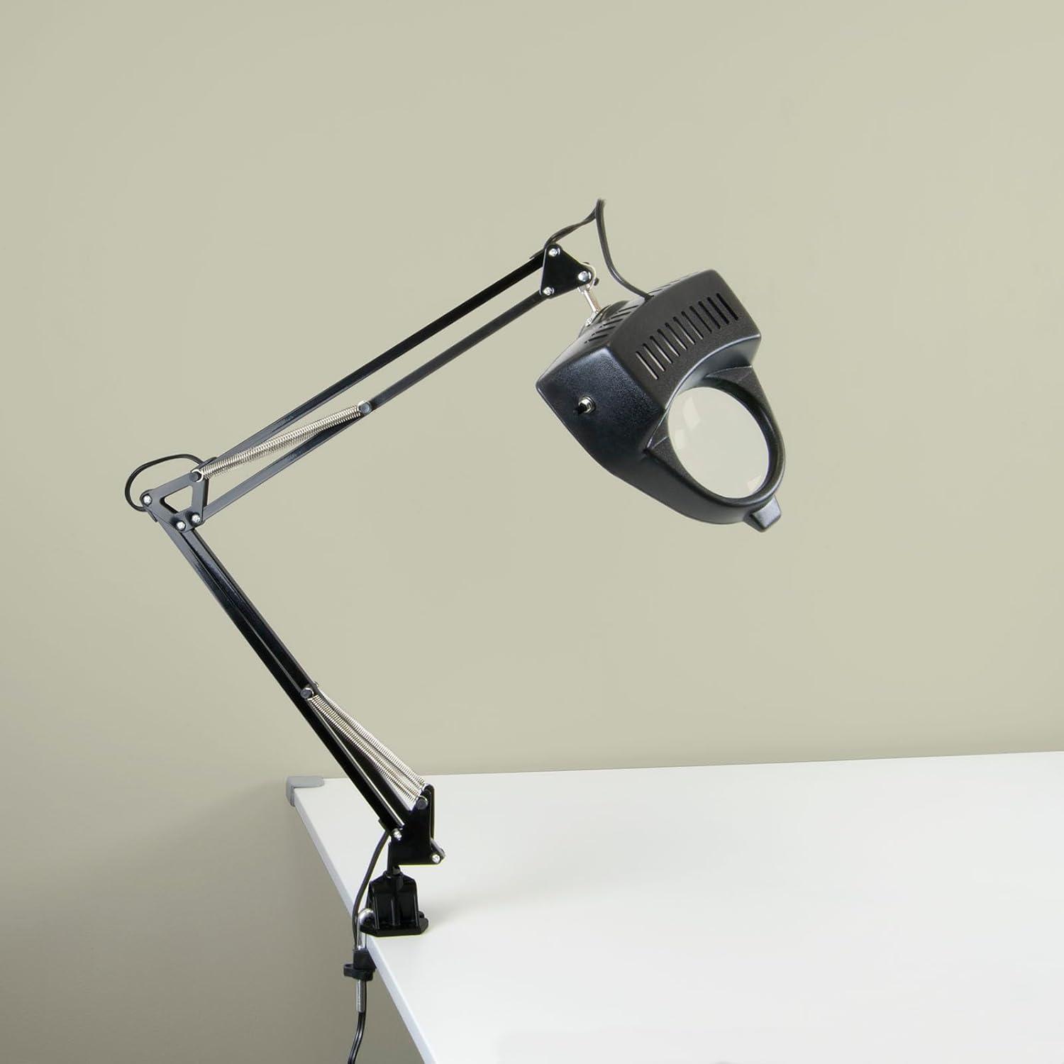 Studio Designs Magnifying Lamp with LED Bulb for Crafts, Sewing and Hobbies - Black