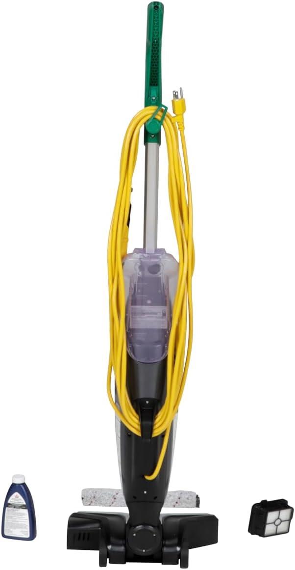 Bissell Commercial Floor Wash 13.5 Inch Combo Wet & Dry Hard Floor Washer/Scrubber & Vacuum BGFW13 + Accessories