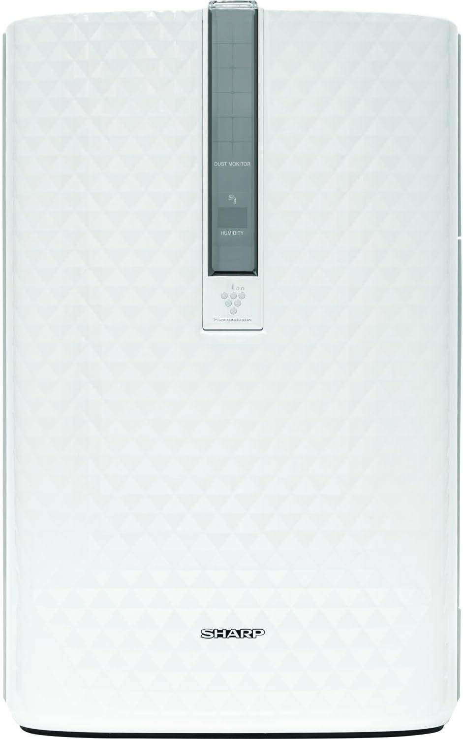 White Mobile Air Purifier with Humidifying Function and True HEPA Filter