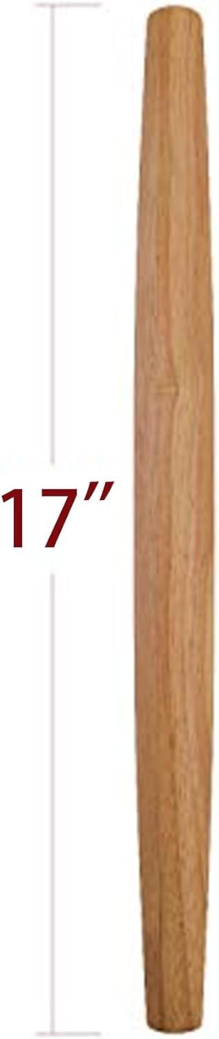 17-Inch French Tapered Wooden Rolling Pin