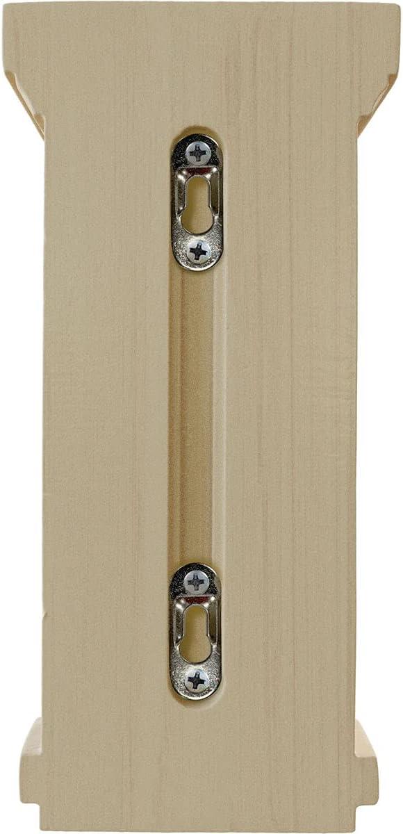 Ekena Millwork 4 3/4"W x 5"D x 10"H Traditional Recessed Corbel, Rubberwood