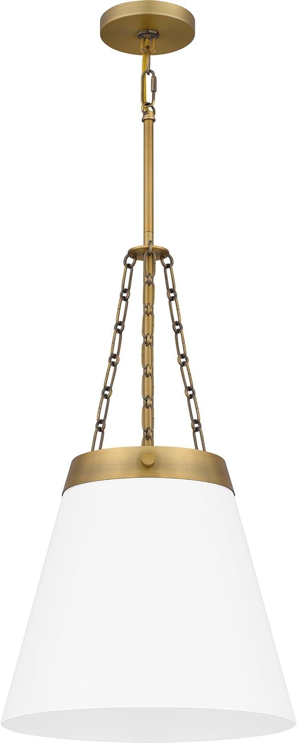 Quoizel Lighting 1 - Light Pendant in  Aged Brass