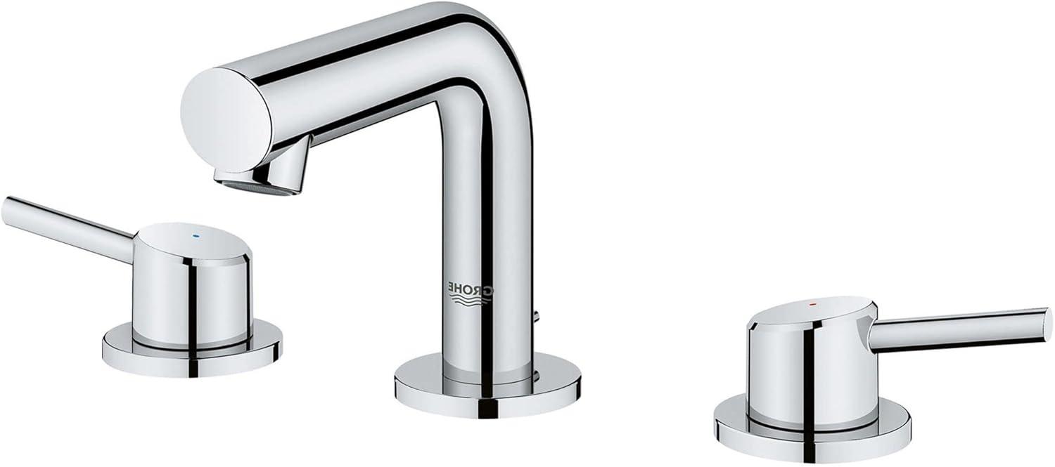 Concetto™ Mid-Arc Widespread Bathroom Faucet with Drain Assembly