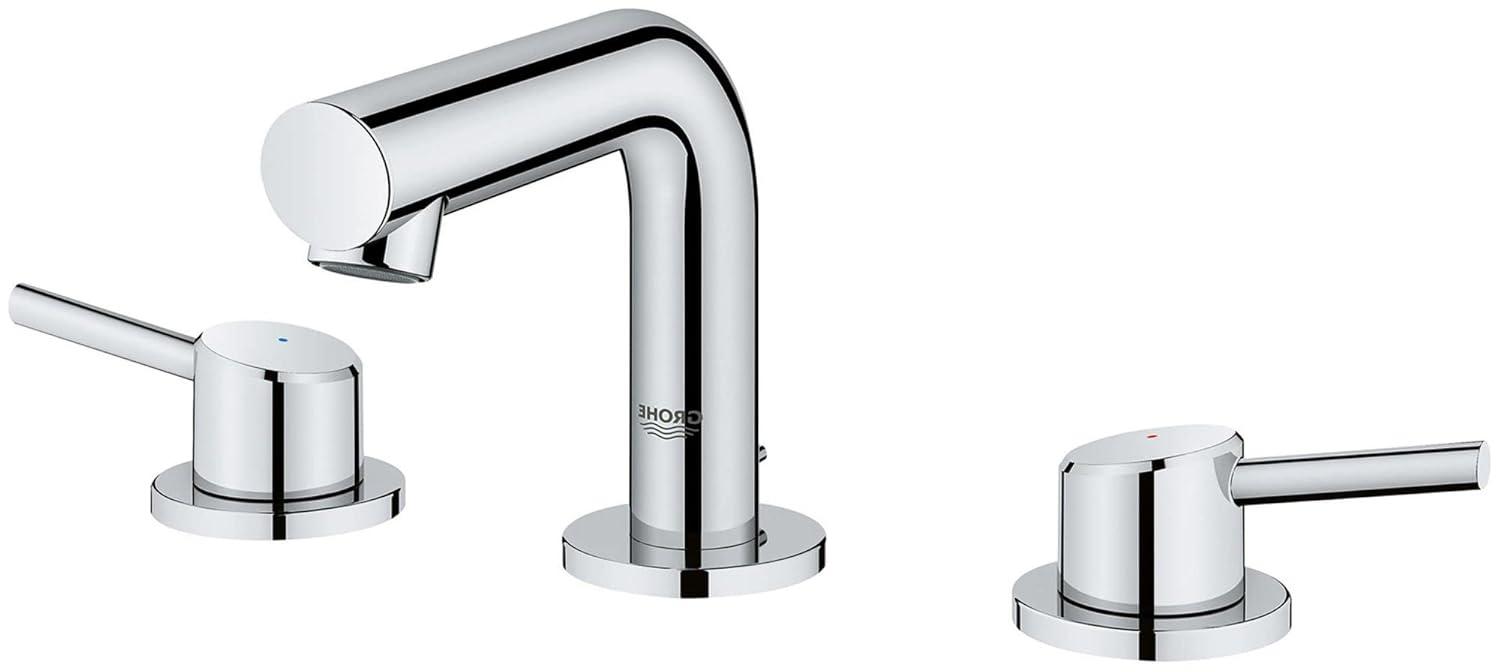Concetto™ Mid-Arc Widespread Bathroom Faucet with Drain Assembly