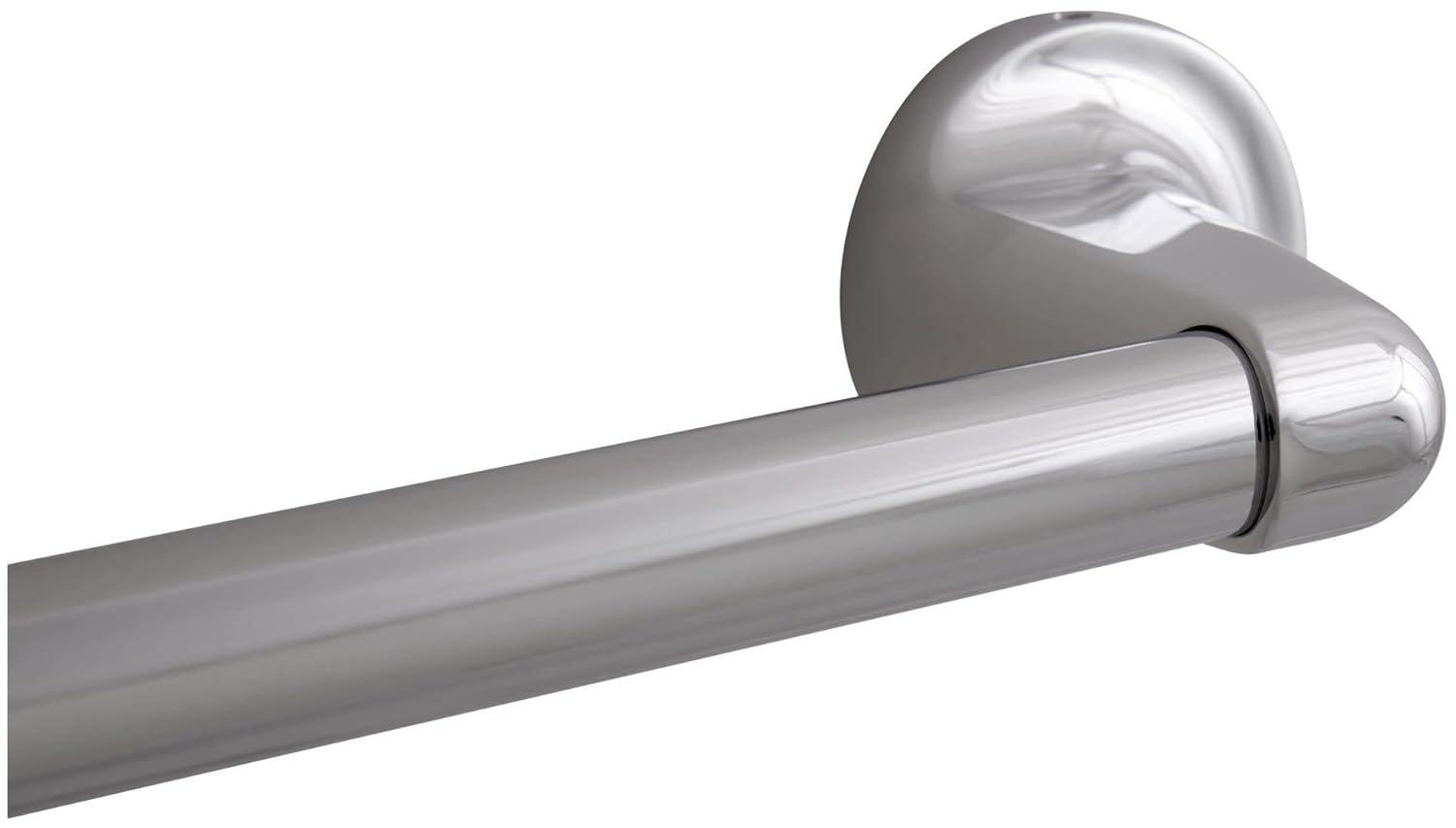 Design House Alta Bay Wall Mount Bathroom 18" Towel Bar, Polished Chrome