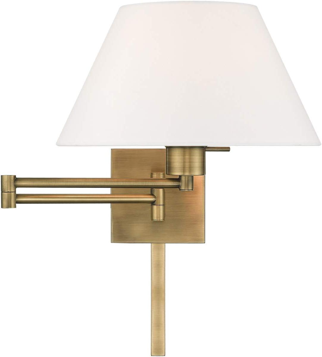 Livex Lighting 1 - Light Wall Light in  Antique Brass