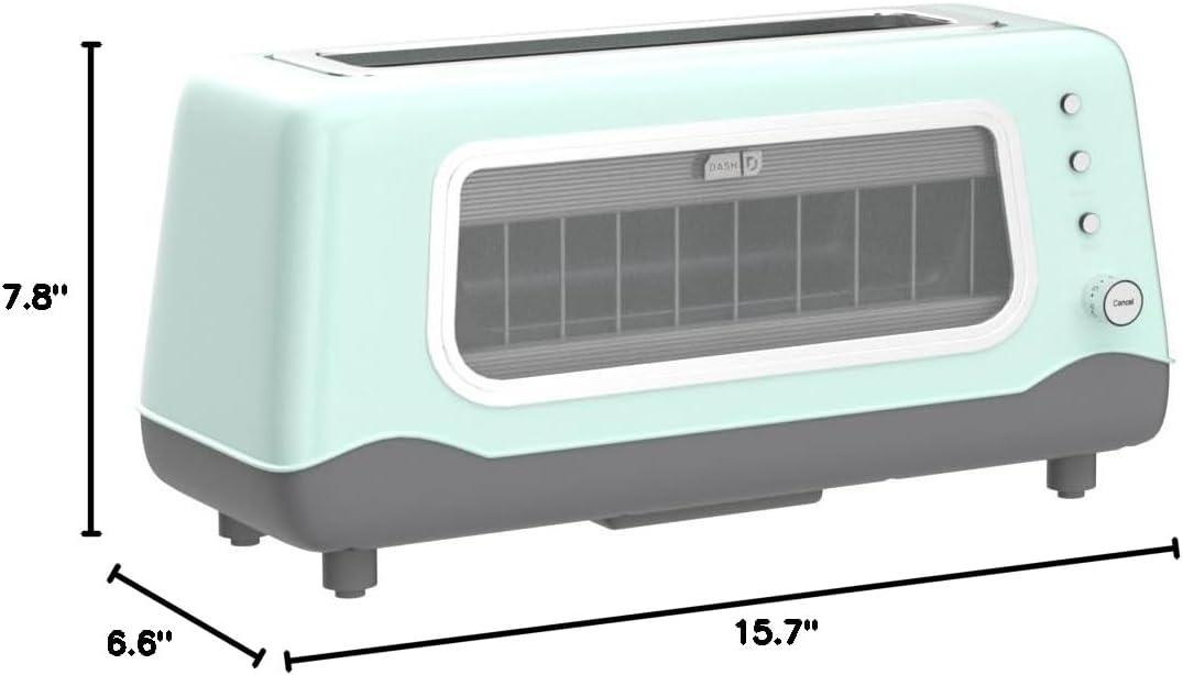 DASH Dash 2 Slice Long Slot Clear View Toaster