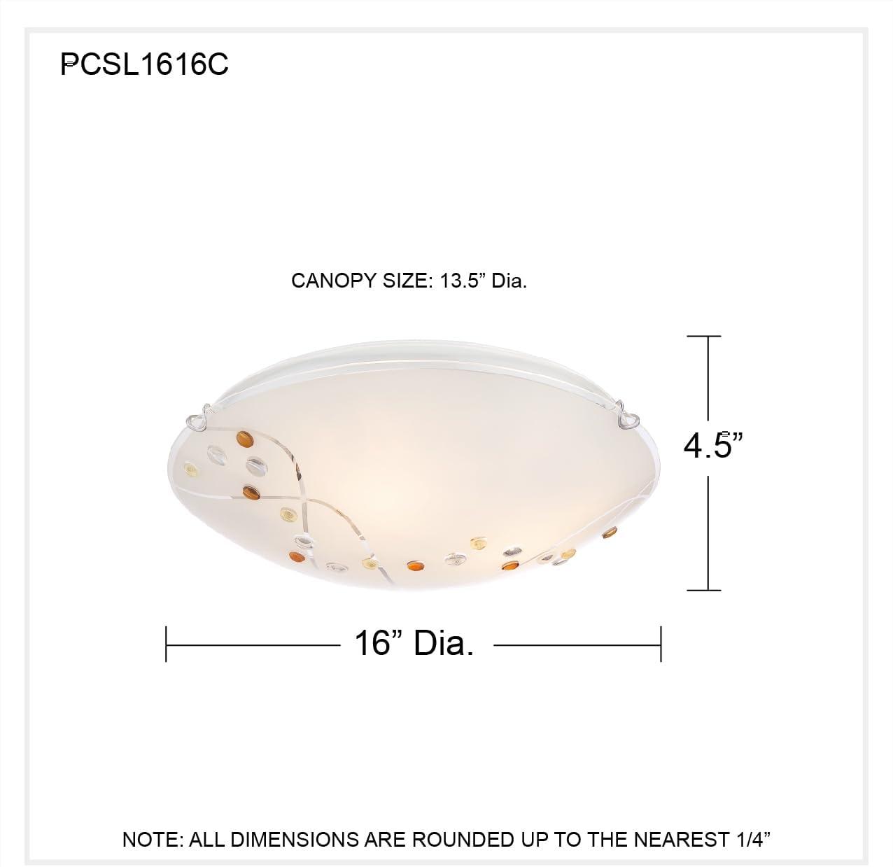 Quoizel Stellar 3-Light Polished Chrome Flush Mount Light