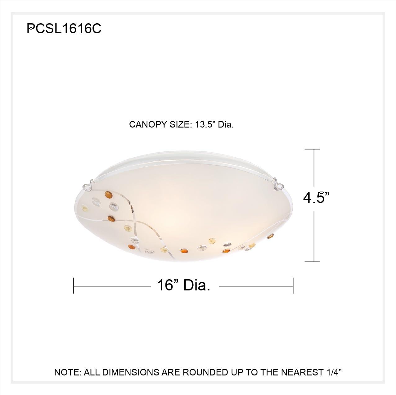 Quoizel Stellar 3-Light Polished Chrome Flush Mount Light