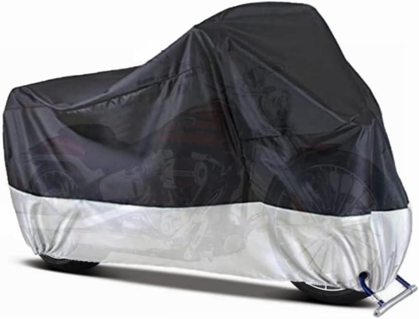 Motorcycle Covers, Outdoor Waterproof Motorbike Covers with Lock-Holes & Storage Bag, Fits up to 96.5" Motorcycles