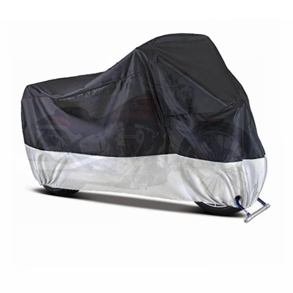 Motorcycle Covers, Outdoor Waterproof Motorbike Covers with Lock-Holes & Storage Bag, Fits up to 96.5" Motorcycles