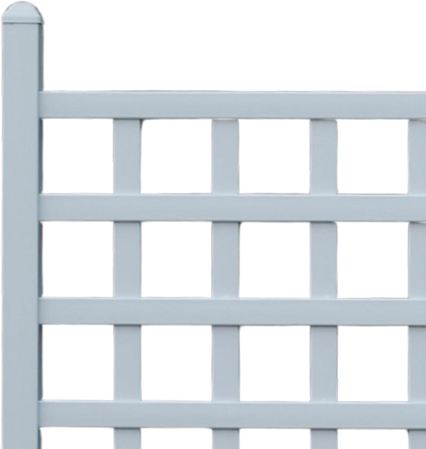 Dura-Trel Country Garden 35"x66"Indoor/Outdoor Garden Trellis Plant Support for Vines & Climbing Plants, Flowers, & Vegetables w/Ground Anchors, White