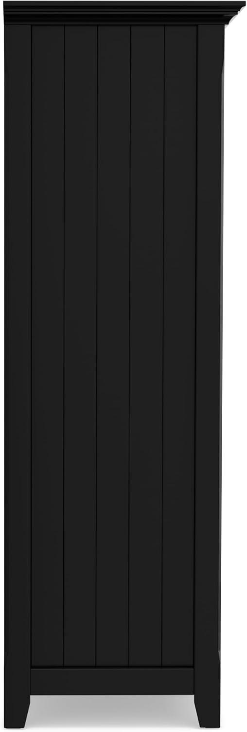 Simpli Home Acadian 57"W Solid Wood Storage Console Table