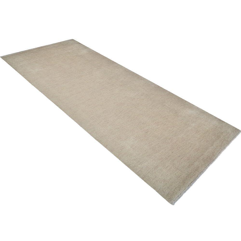 Rugsotic Carpets Alfombras Hechas a Mano Telar Anudado Redondo 10'x10' Lana Beige para Uso en Interiores
