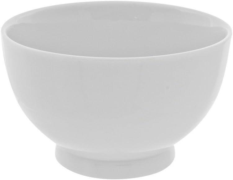 Ten Strawberry Street Classic White New Britain 18 oz. Footed Rice Bowl