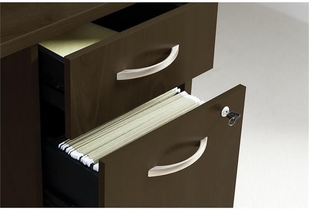 Series C Office Desk with 3 Drawer Mobile File Cabinet