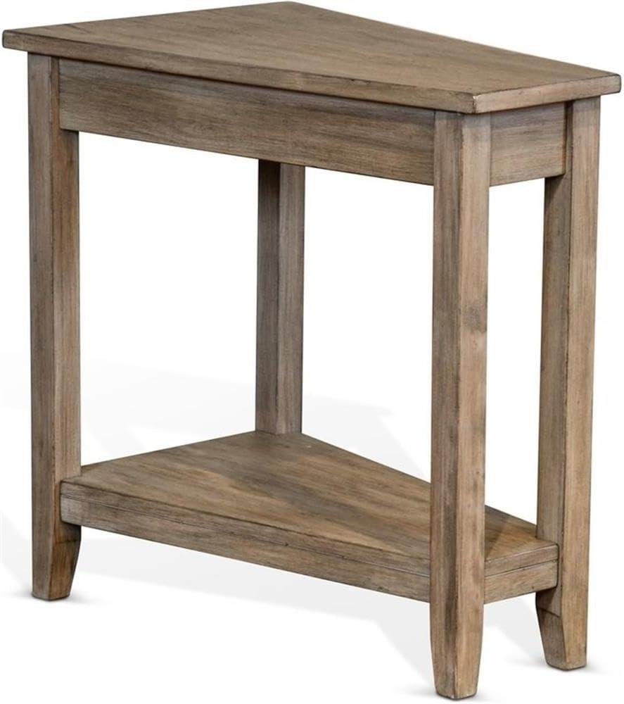Sunny Designs Santa Fe 16" Transitional Wood Chair Side Table in Dark Chocolate