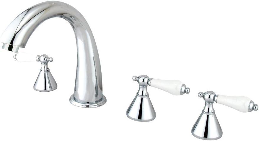 Polished Chrome Roman Tub Faucet with Hand Shower