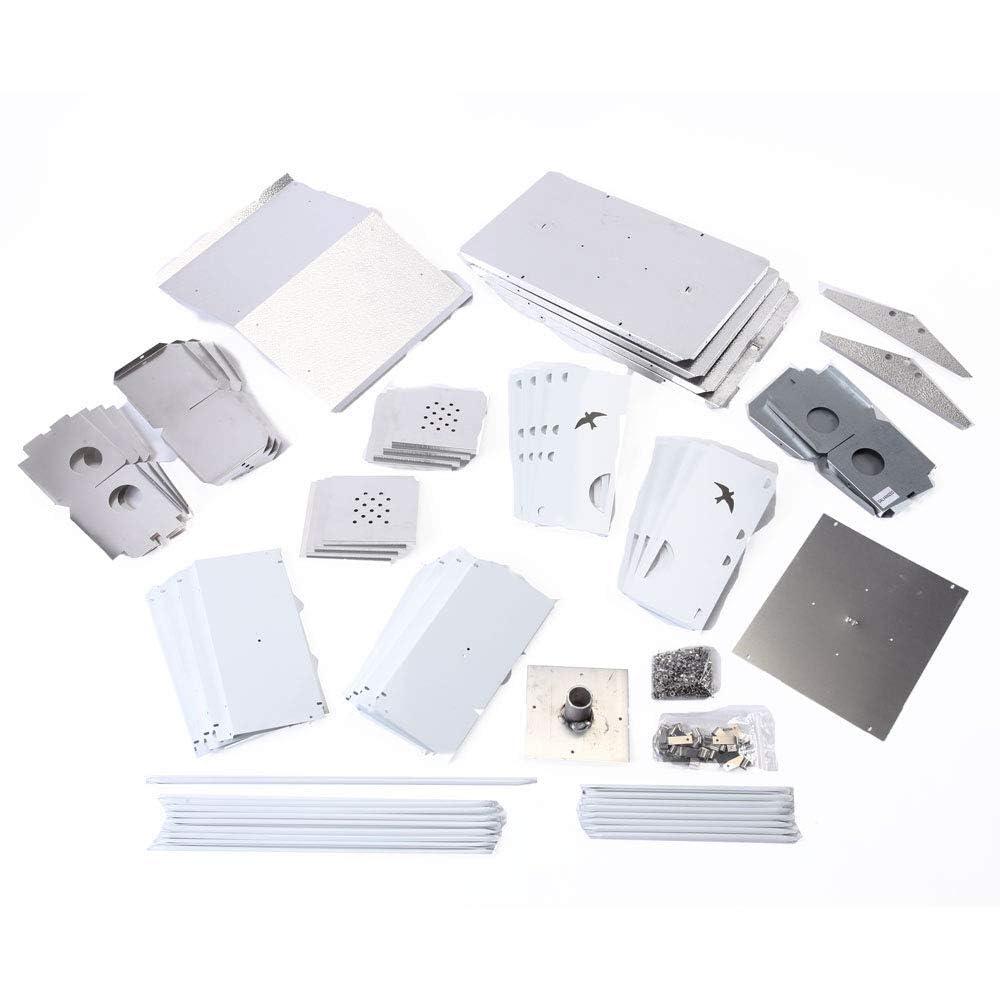 Birds Choice 20" Silver Purple Martin House Watersedge Suites: Aluminum, Weather-Resistant, Pole Mount