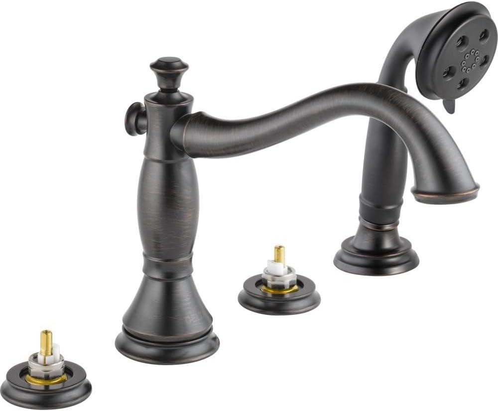 Cassidy Deck Mounted Roman Tub Faucet Trim with Diverter