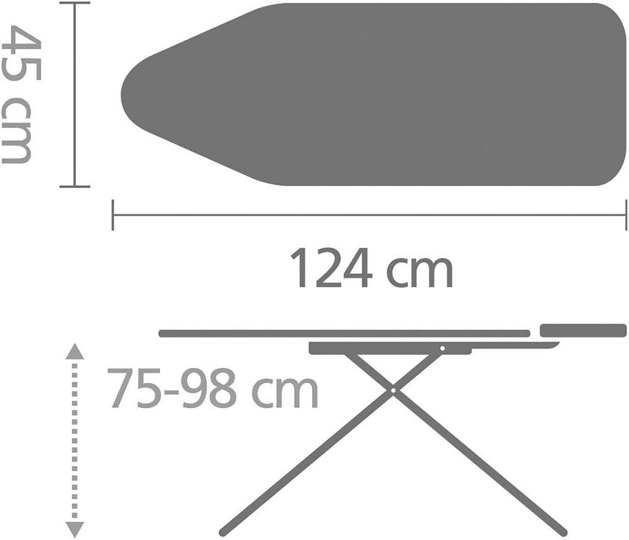 Brabantia Brabantia Size C Large Ironing Board with Solid Steam Unit Holder