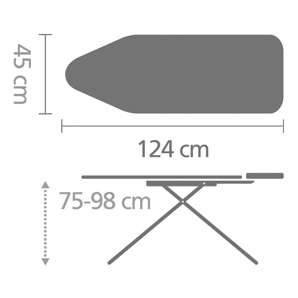 Brabantia Brabantia Size C Large Ironing Board with Solid Steam Unit Holder