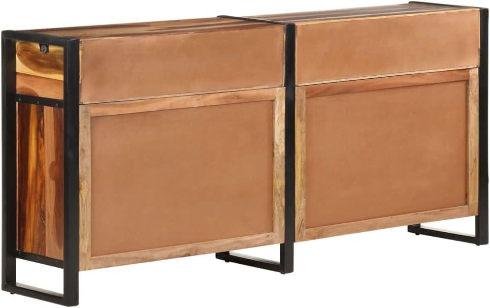 vidaXL Sideboard 67.7"x13.8"x31.5" Solid Acacia Wood with Honey Finish
