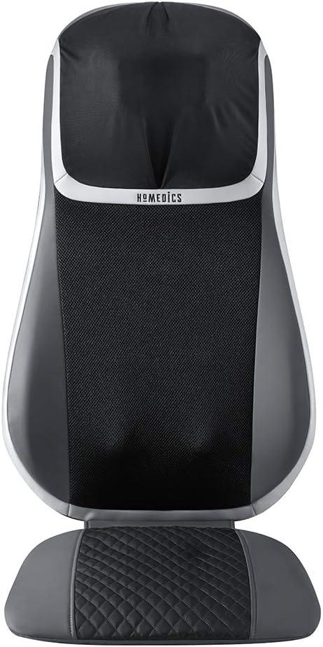 Homedics Shiatsu 3D Trutouch Massage Cushion for Neck & Back Soothing Heat, Shiatsu and Percussion, 3 Zones