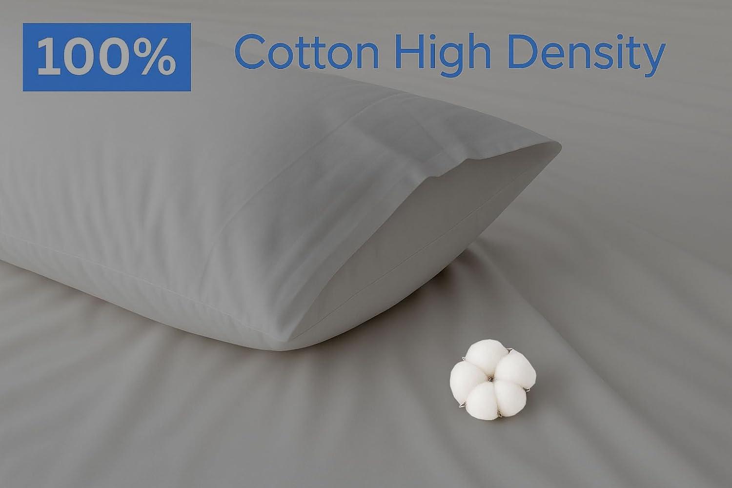 Egyptian Linens Soft Cotton Sateen Sheet Set - Extra Deep Fitted (22 inches) Gray Queen