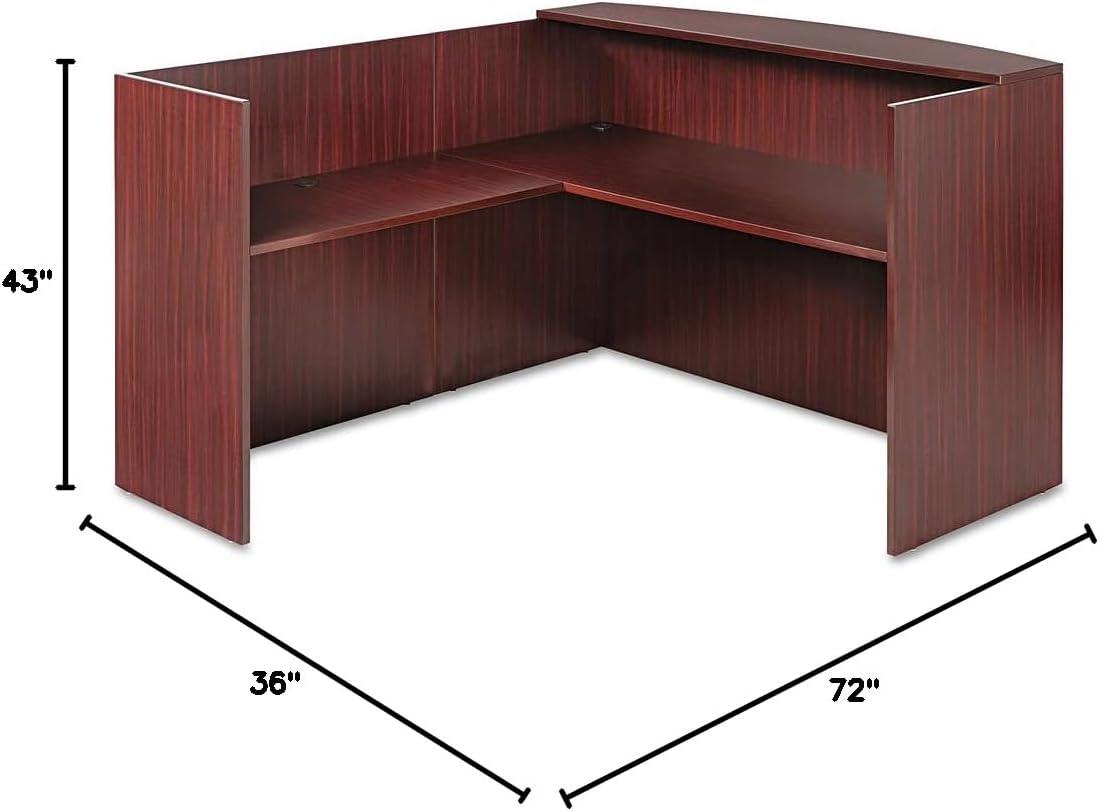 Valencia Series Rectangle Synthetic Laminate Reception Desk