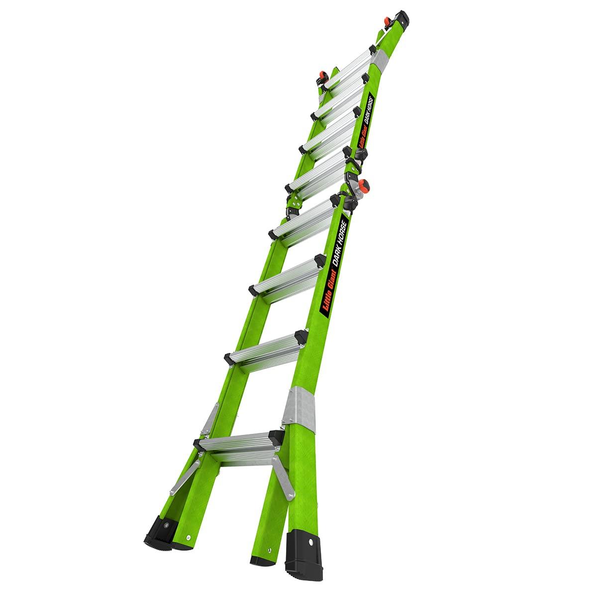 Little Giant Ladder Systems Multipurpose Dark Horse Ladder, 4 to 7 ft, Fiberglass Multi-color