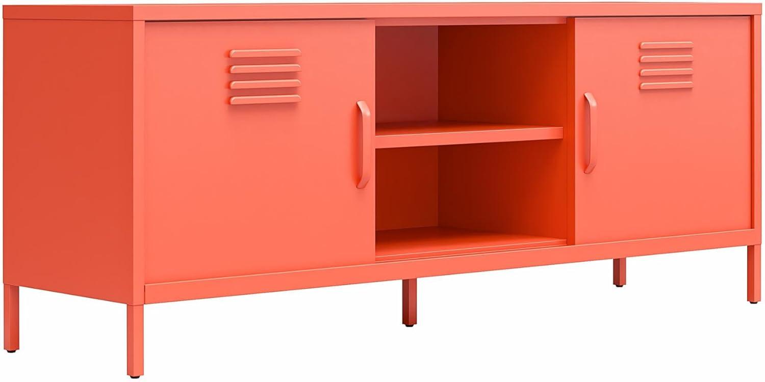 Cache Metal Locker-Style TV Stand for TVs up to 65"