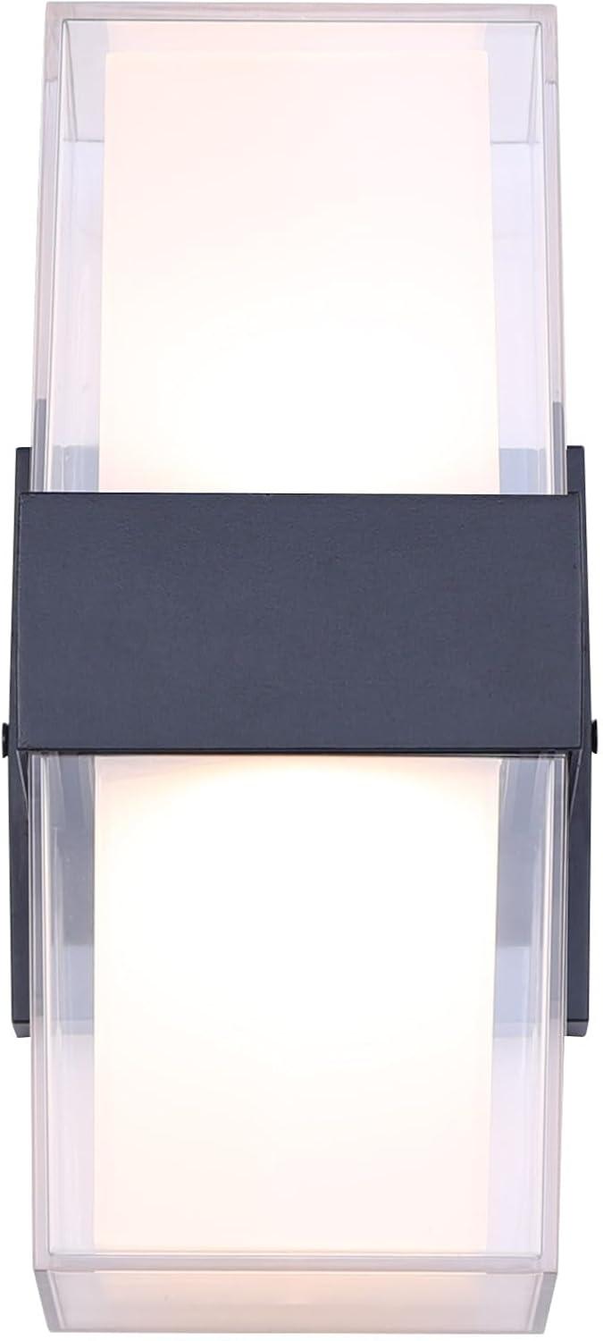 AXL. LOL676BK LED Integrated Outdoor Lantern Light, Black Finish