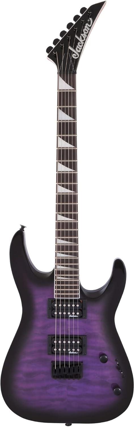 Jackson JS32Q DKA HT JS Series Dinky Arch Top Electric Guitar, Transparent Purple Burst