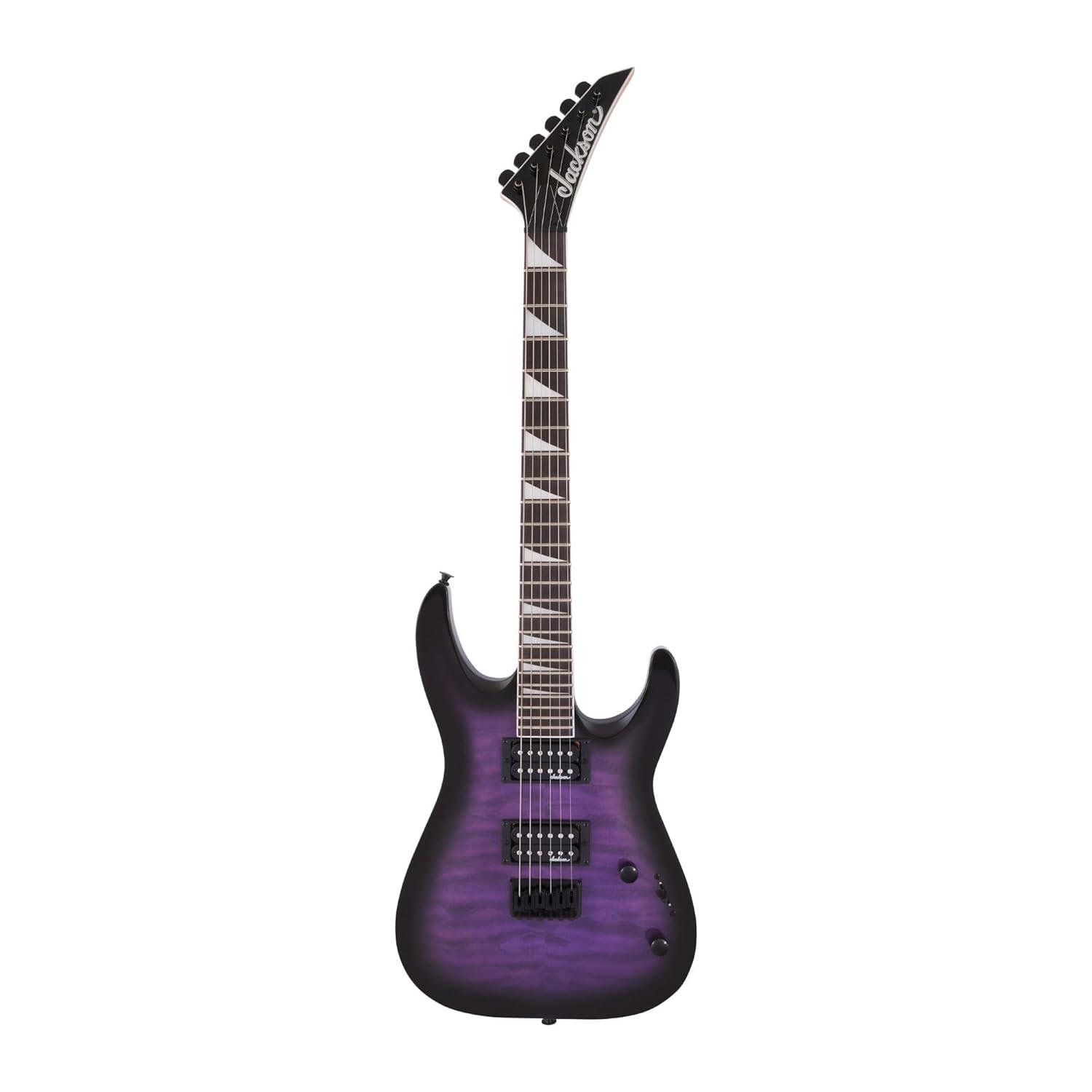 Jackson JS32Q DKA HT JS Series Dinky Arch Top Electric Guitar, Transparent Purple Burst