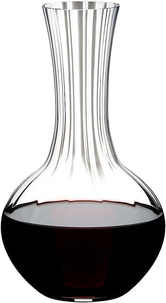 Elegant Crystal Glass Wine Decanter, 10-inch