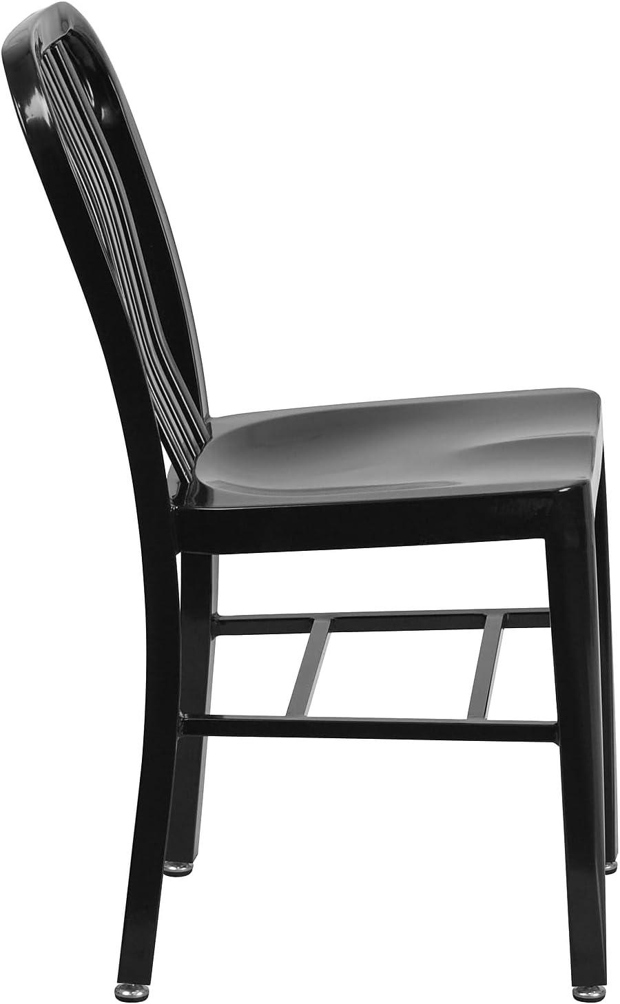 Flash Furniture Commercial Grade Metal Indoor-Outdoor Chair