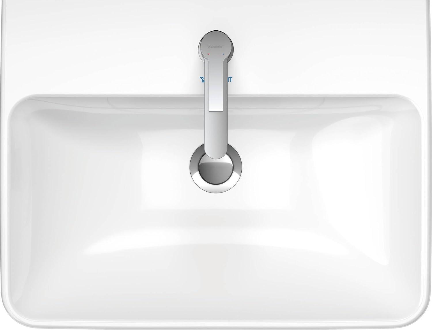 Me By Starck Ceramic 24" Wall Mount Bathroom Sink with Overflow