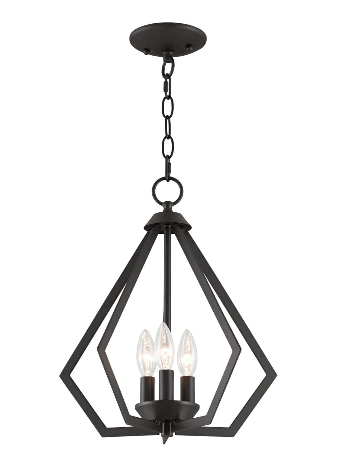 Livex Lighting Prism 3 - Light Chandelier in  Bronze