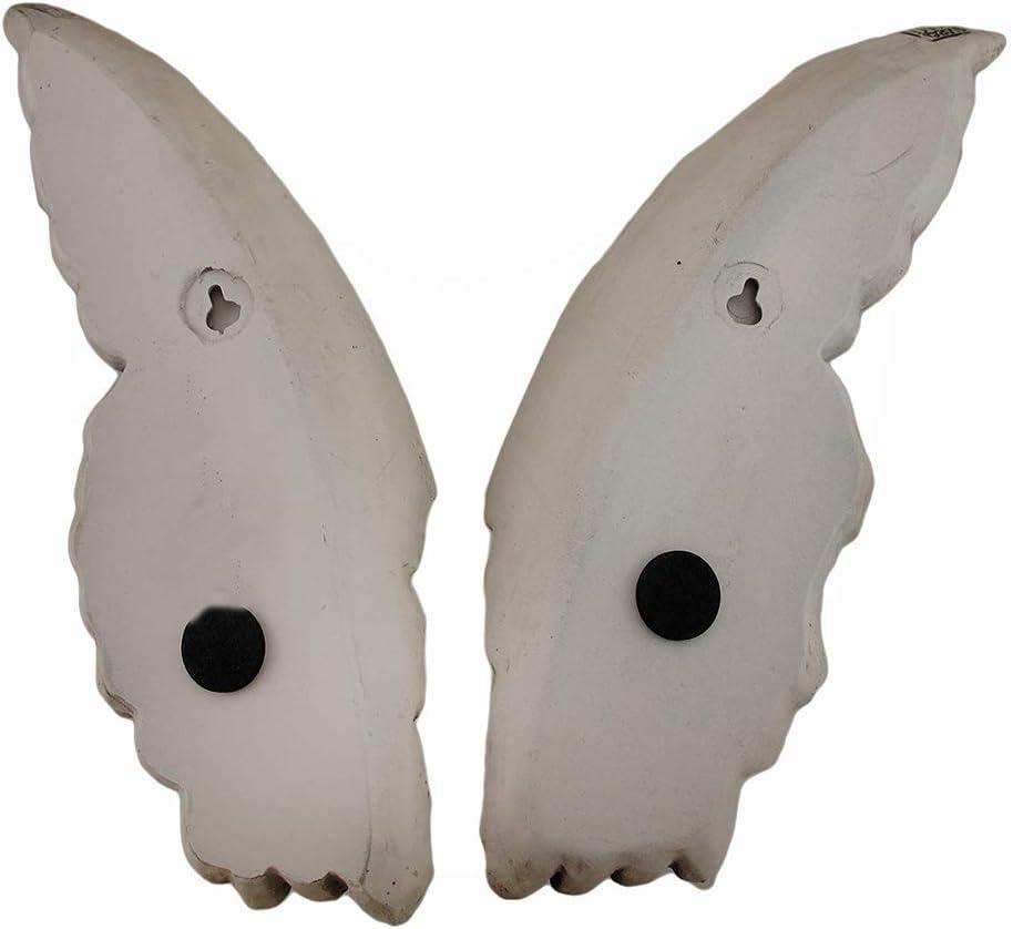 Zeckos Resin Wings of Protection Wall Sculpture 11 inch Set of 2