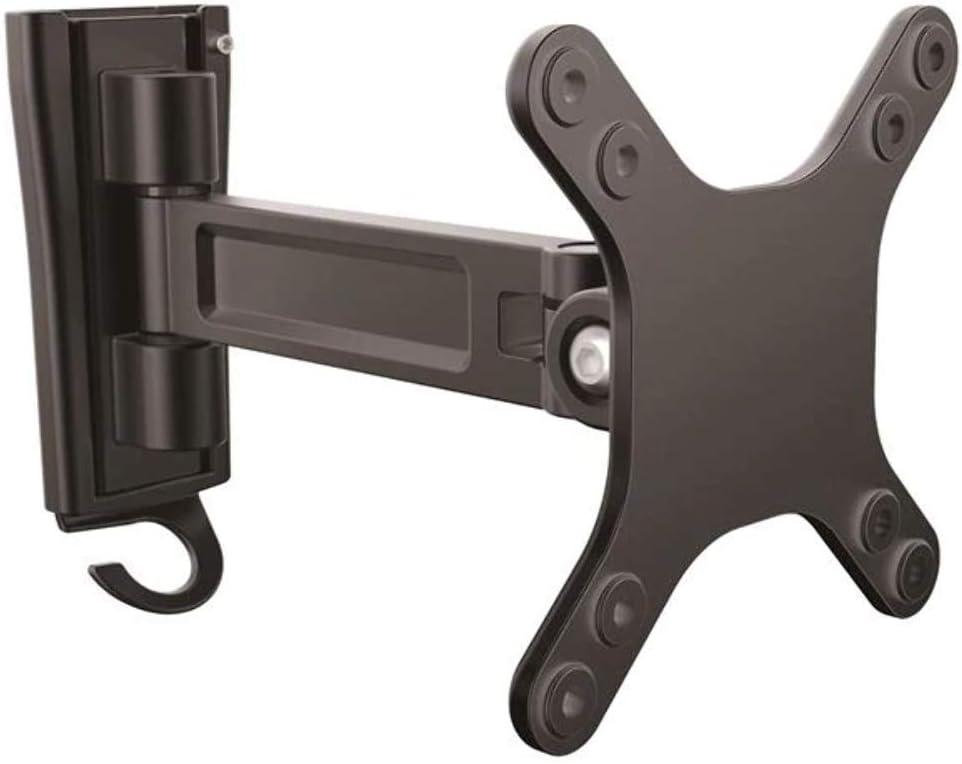 Black Aluminum Full-Motion Wall Mount Monitor Arm for 13"-27" Displays