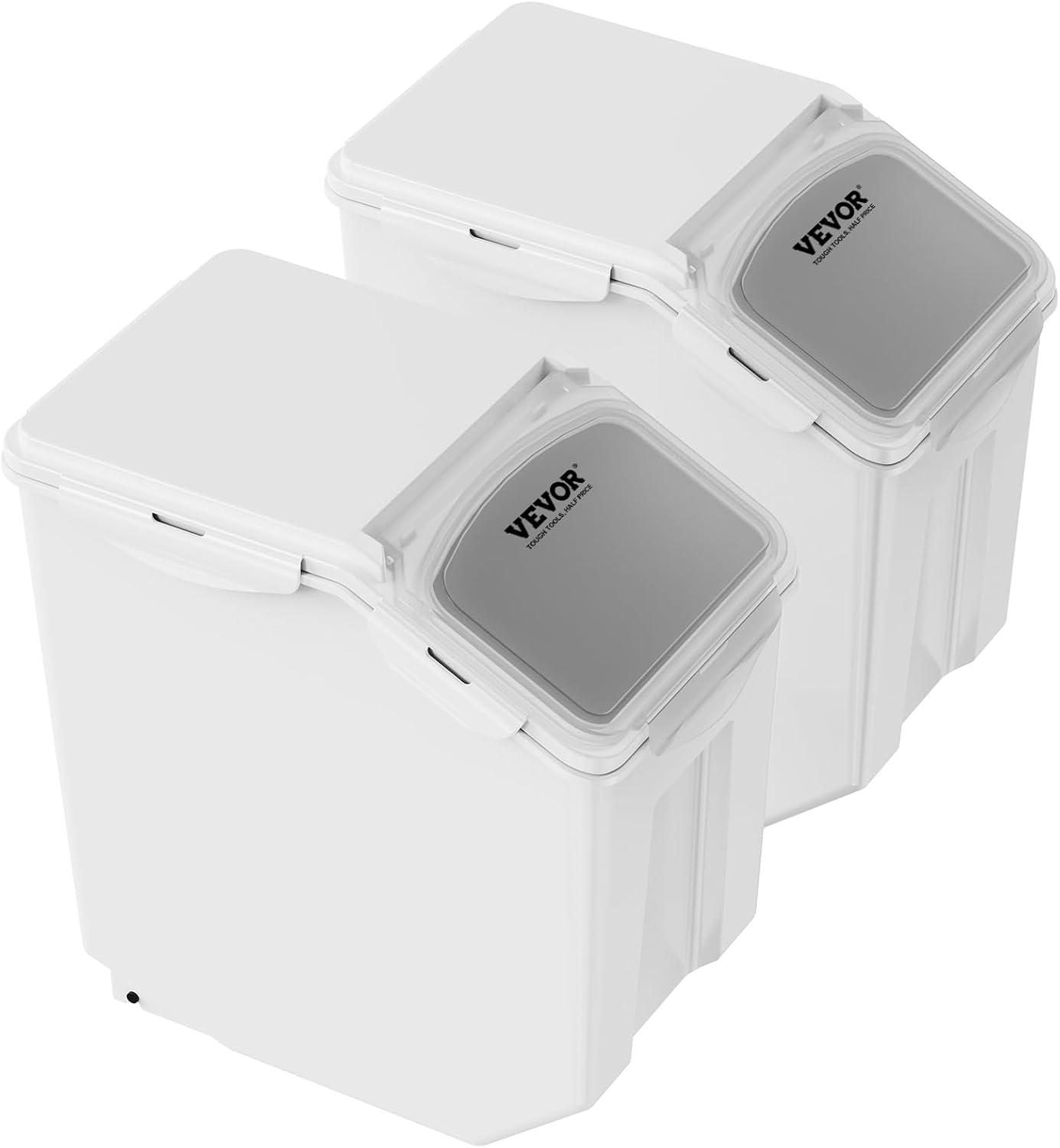 VEVOR VEVOR Rectangle PP Food Storage Container with Lid (Set of 2)