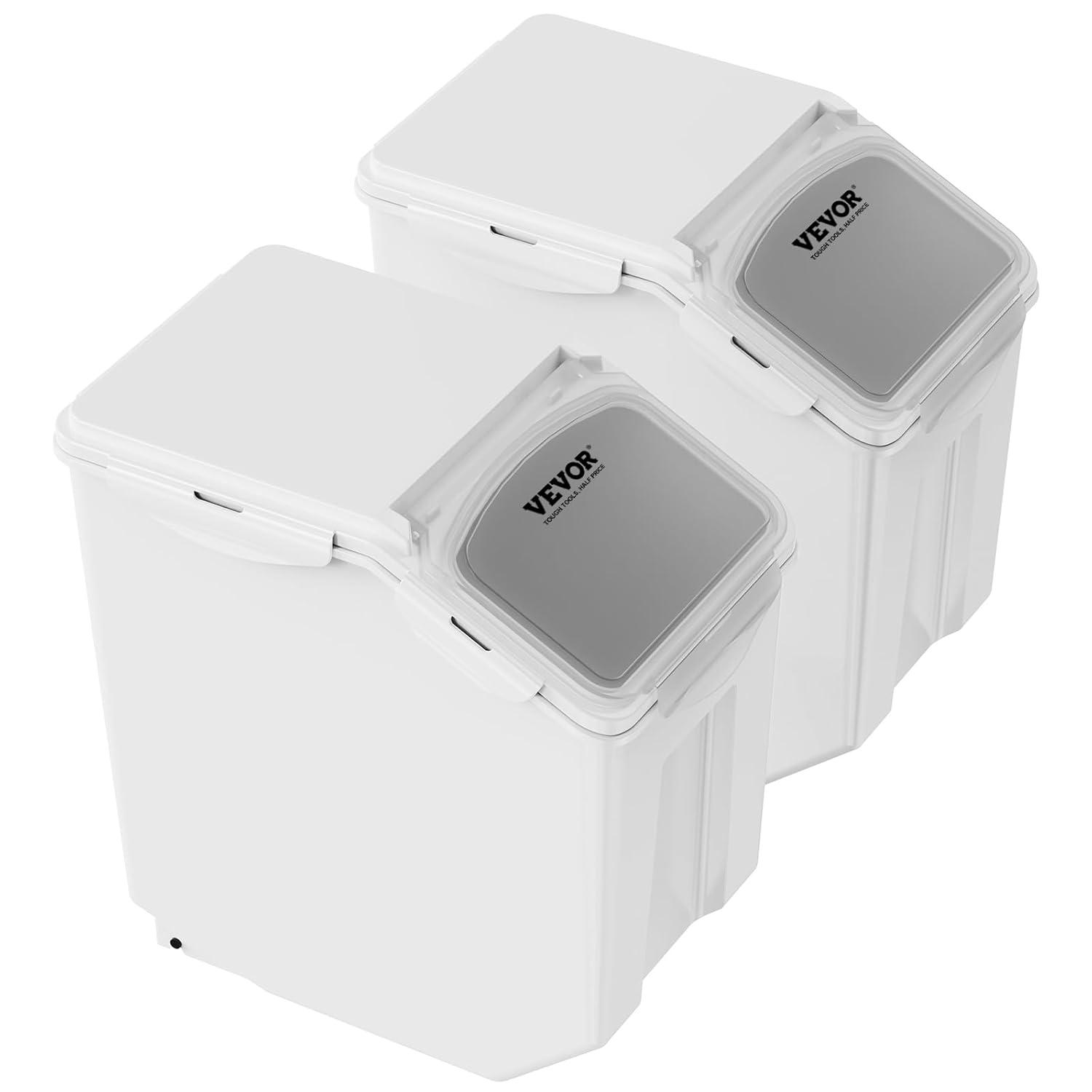 VEVOR VEVOR Rectangle PP Food Storage Container with Lid (Set of 2)