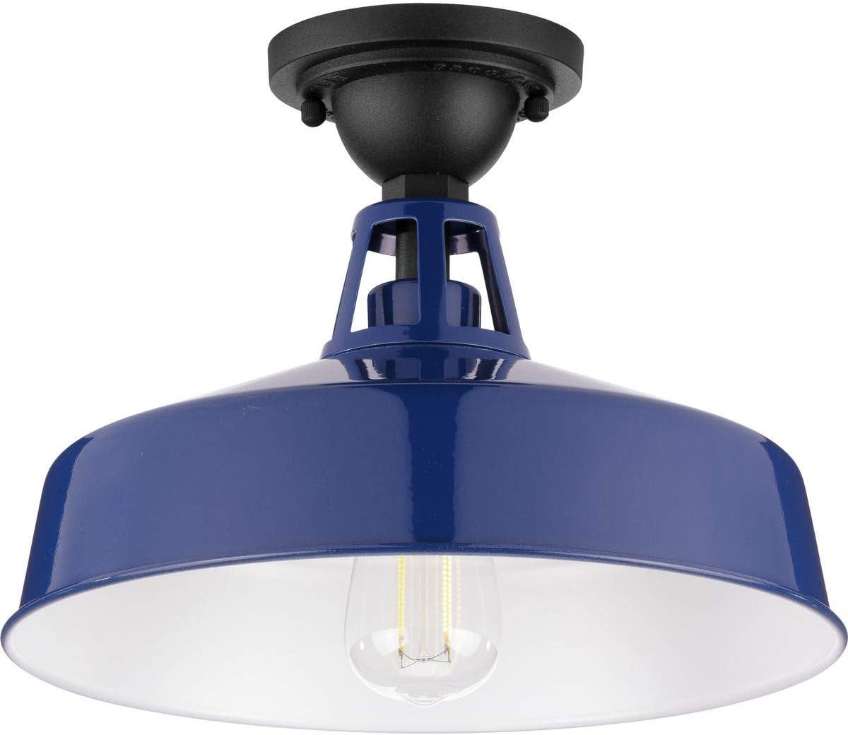 Progress Lighting - One Light Semi Flush Mount - Outdoor - Cedar Springs -