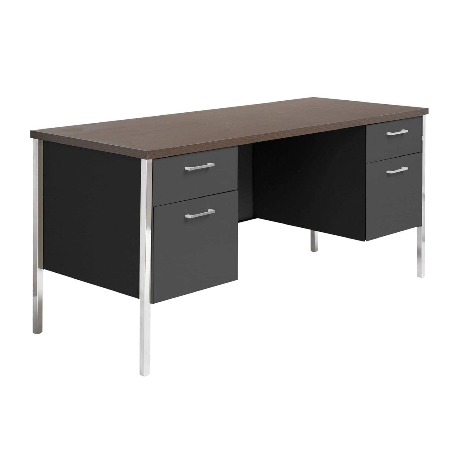 Double Pedestal Steel Credenza
