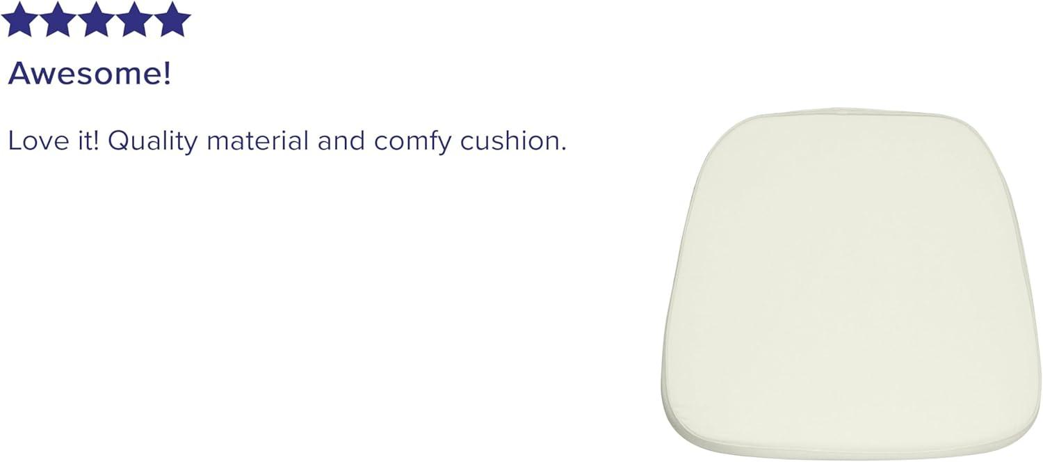 Flash Furniture Soft Ivory Fabric Chiavari Chair Cushion