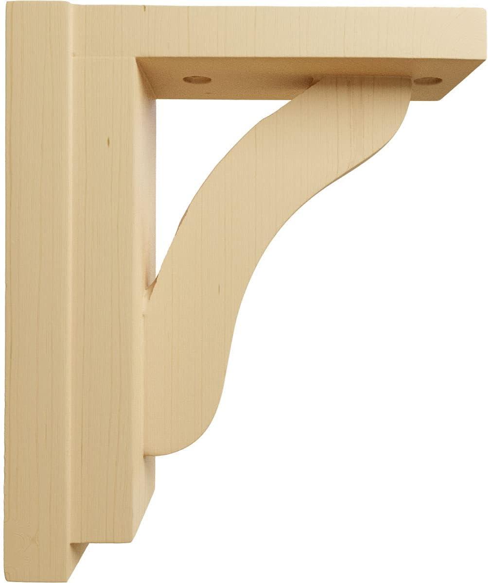 Ekena Millwork Reese H 2.5'' W D Wood Bracket / Corbel
