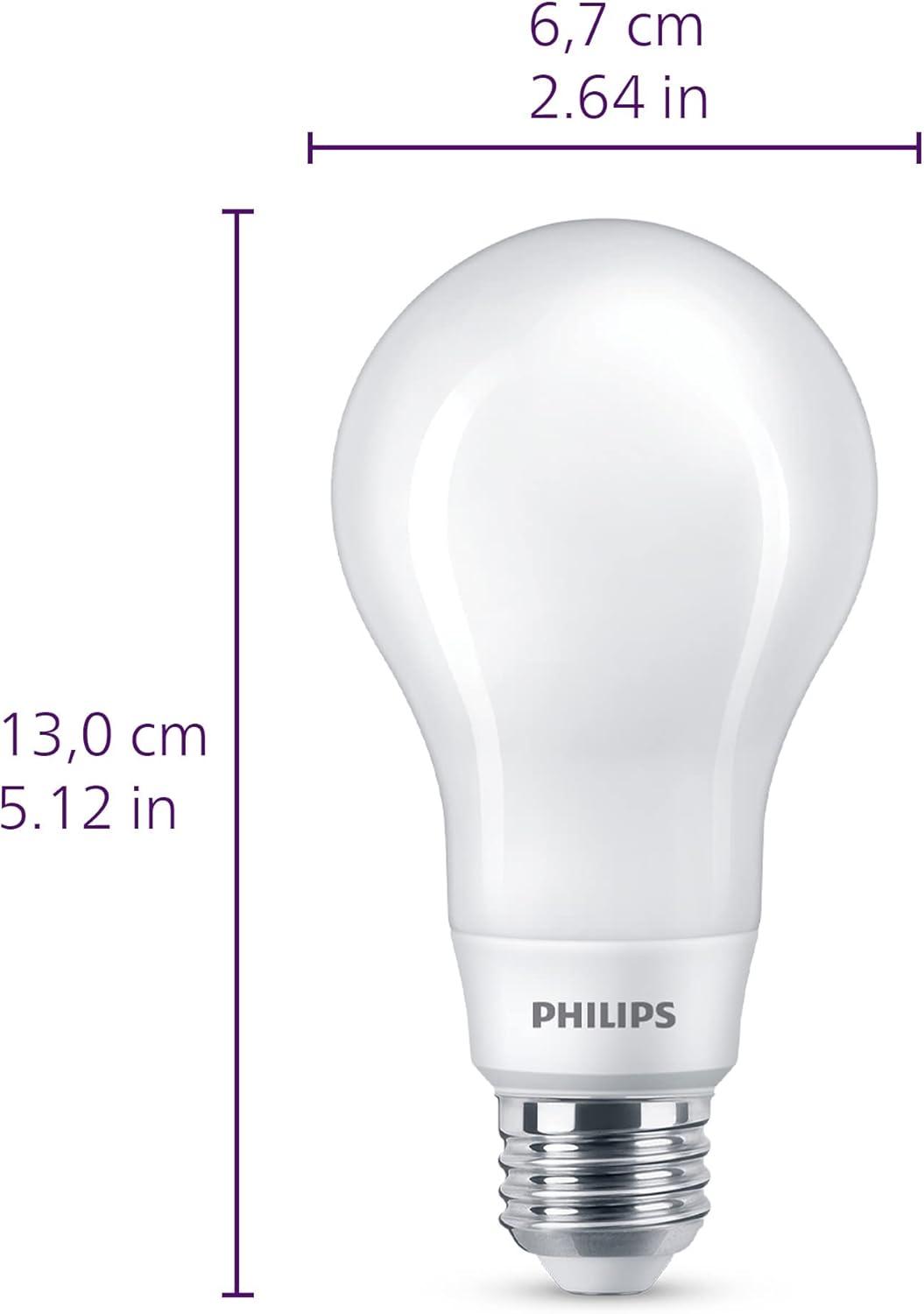 Philips WhiteDial Frosted Dimmable LED A21 Light Bulb 2-Pack